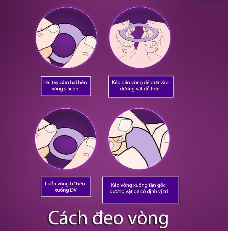 Cách đeo vòng đeo dương vật