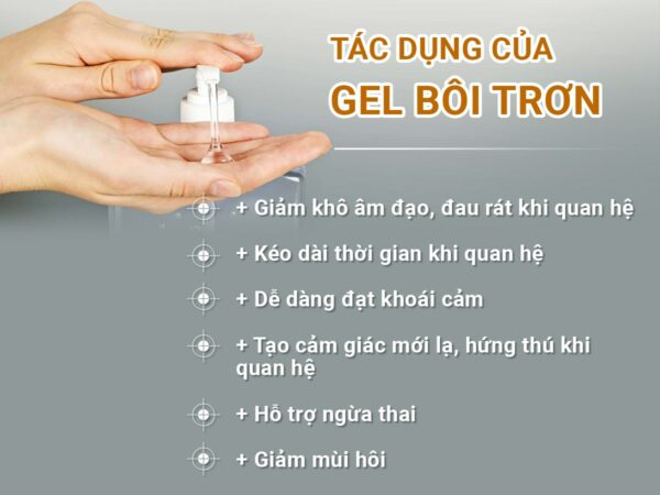 Tác dụng của gel bôi trơn